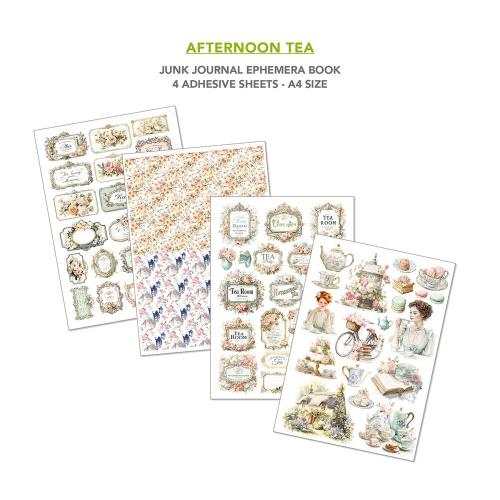 Ciao Bella Afternoon Tea A4 Junk Journal Ephemera Book (32pcs) (CBB020)