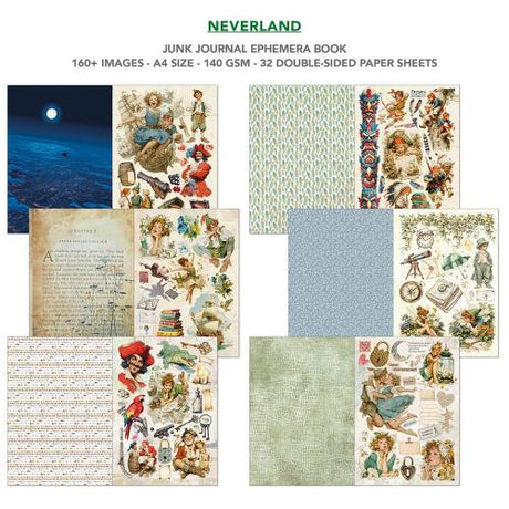 Ciao Bella Neverland A4 Junk Journal Ephemera Book (32pcs) (CBB021)