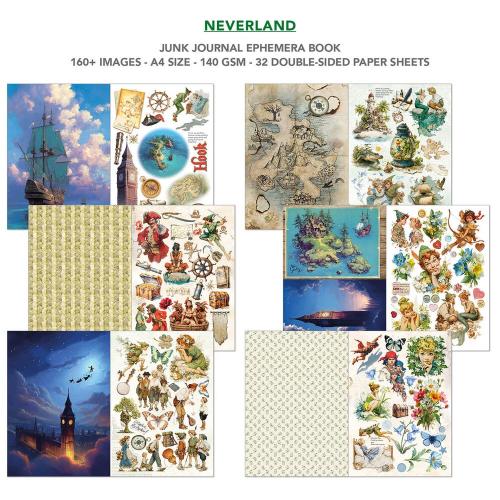 Ciao Bella Neverland A4 Junk Journal Ephemera Book (32pcs) (CBB021)