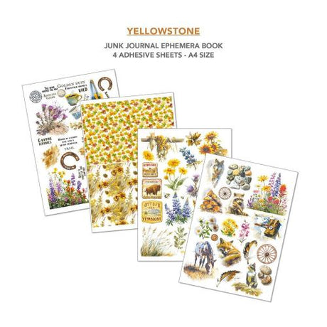 Ciao Bella Yellowstone A4 Junk Journal Ephemera Book (32pcs) (CBB022)