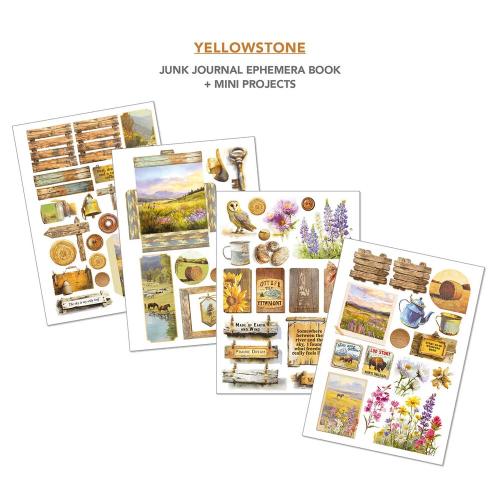 Ciao Bella Yellowstone A4 Junk Journal Ephemera Book (32pcs) (CBB022)