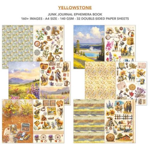 Ciao Bella Yellowstone A4 Junk Journal Ephemera Book (32pcs) (CBB022)