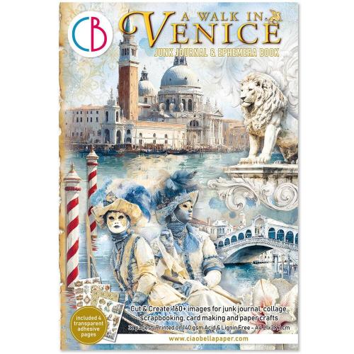 Ciao Bella A Walk in Venice A4 Junk Journal Ephemera Book (32pcs) (CBB023)