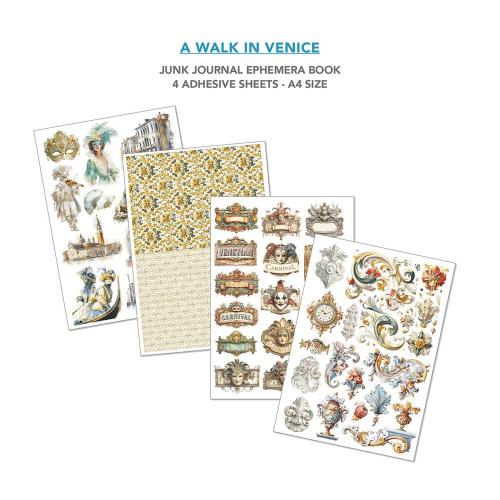 Ciao Bella A Walk in Venice A4 Junk Journal Ephemera Book (32pcs) (CBB023)