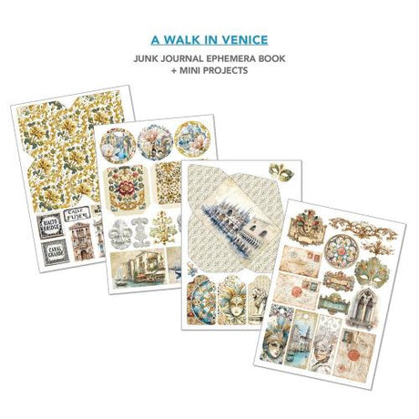 Ciao Bella A Walk in Venice A4 Junk Journal Ephemera Book (32pcs) (CBB023)