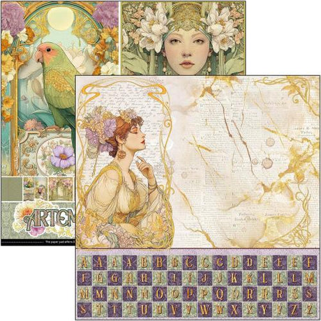 Ciao Bella Artemis 12x12 Inch Patterns Pad (8pcs) (CBT094) - Postage as per Actual