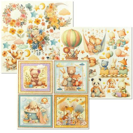Ciao Bella Lunibloom 6x6 Inch Deluxe Paper Pearl & Vellum Dual Pack Mixed (6pcs) (CBXQ006)
