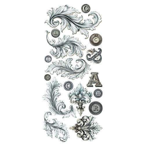 Ciao Bella Typographic Transparent Adhesive Sheets (5pcs) (CBI014)