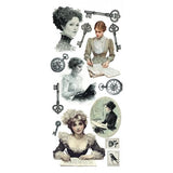 Ciao Bella Typographic Transparent Adhesive Sheets (5pcs) (CBI014)