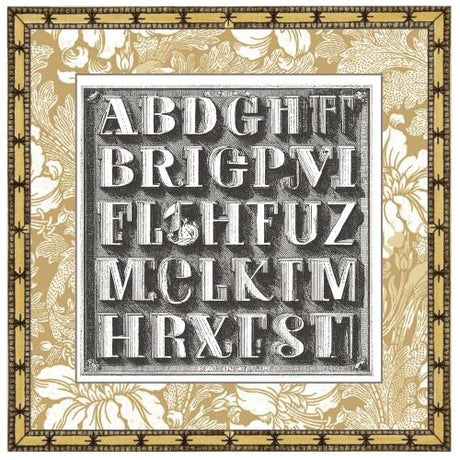 Ciao Bella Typographic 6x6 Inch Deluxe Paper Pearl Copper & Vellum Dual Pack Mixed (6pcs) (CBXQ008)