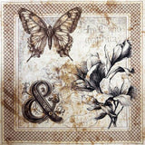Ciao Bella Typographic 6x6 Inch Deluxe Paper Pearl Copper & Vellum Dual Pack Mixed (6pcs) (CBXQ008)