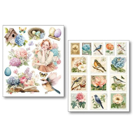 Ciao Bella Daydreams Mixed Media Stickers (10pcs) (MB006)