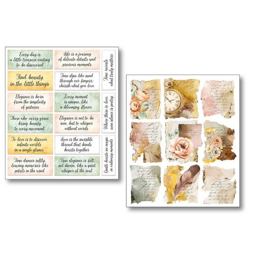 Ciao Bella Reminder Mixed Media Stickers (10pcs) (MB008)