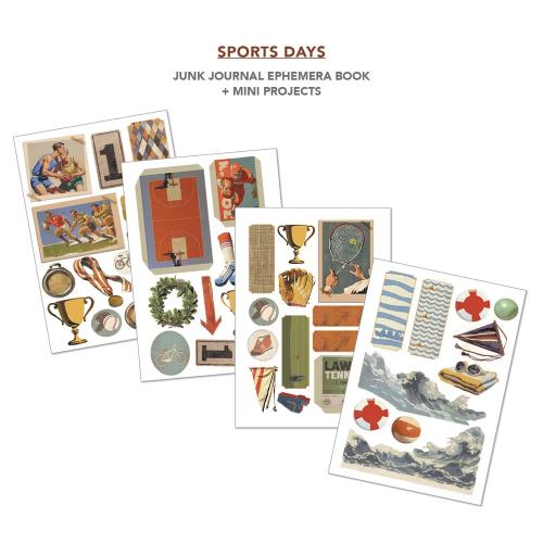 Ciao Bella Sports Days A4 Junk Journal Ephemera Book (32pcs) (CBB024)