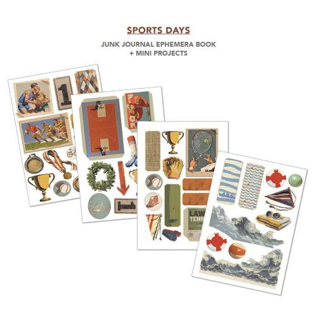Ciao Bella Sports Days A4 Junk Journal Ephemera Book (32pcs) (CBB024)