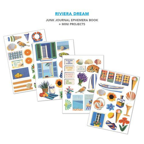 Ciao Bella Riviera Dream A4 Junk Journal Ephemera Book (32pcs) (CBB025)