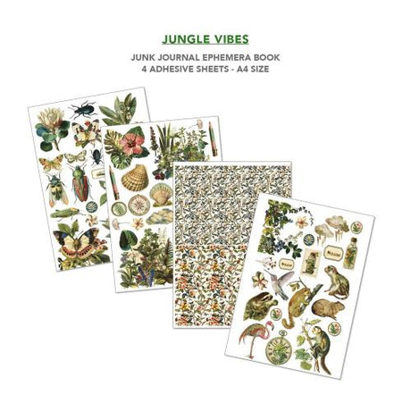 Ciao Bella Jungle Vibes A4 Junk Journal Ephemera Book (32pcs) (CBB026)