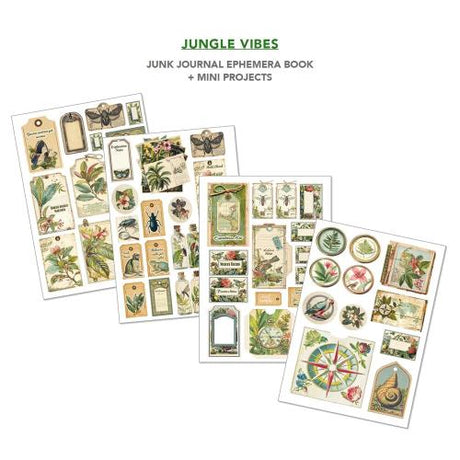 Ciao Bella Jungle Vibes A4 Junk Journal Ephemera Book (32pcs) (CBB026)