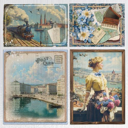 Ciao Bella Eastern Journey 6x6 Inch Deluxe Paper Silver & Vellum Dual Pack Mixed (6pcs) (CBXQ009)