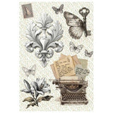 Ciao Bella Typographic A4 Rice Paper Mixed (4pcs) (CBRA011)