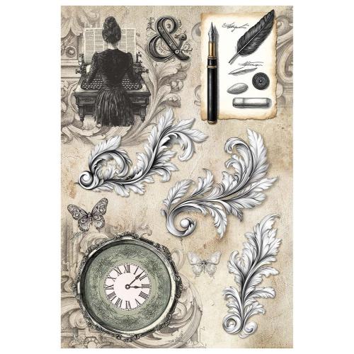 Ciao Bella Typographic A4 Rice Paper Mixed (4pcs) (CBRA011)