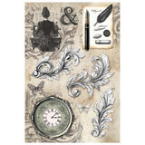 Ciao Bella Typographic A4 Rice Paper Mixed (4pcs) (CBRA011)