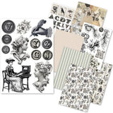 Ciao Bella Typographic A5 Rice Paper Mixed (8pcs) (CBRS037)