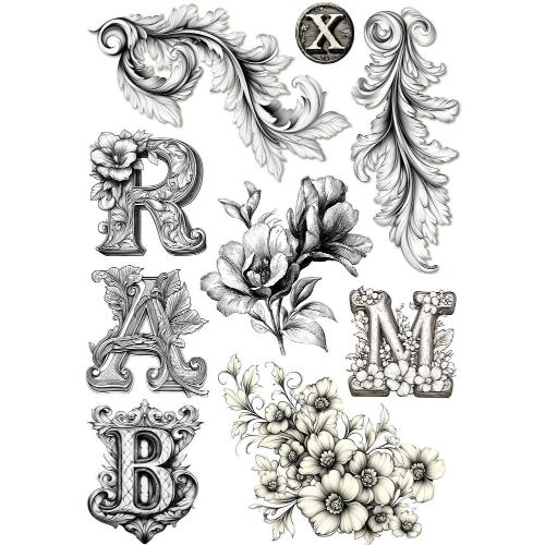 Ciao Bella Typographic A5 Rice Paper Mixed (8pcs) (CBRS037)