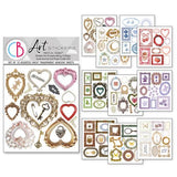 Ciao Bella Whisper Frames Mixed Media Stickers (10pcs) (MB010)