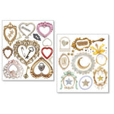 Ciao Bella Whisper Frames Mixed Media Stickers (10pcs) (MB010)