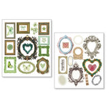 Ciao Bella Whisper Frames Mixed Media Stickers (10pcs) (MB010)