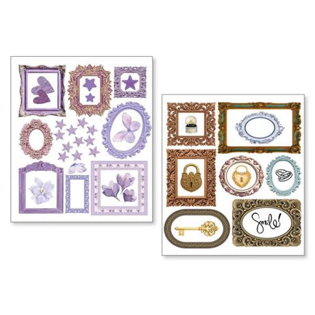 Ciao Bella Whisper Frames Mixed Media Stickers (10pcs) (MB010)