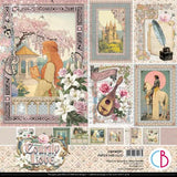 Ciao Bella Courtly Love 12x12 Inch Paper Pad (12pcs) (CBPM097) - Postage as per Actual