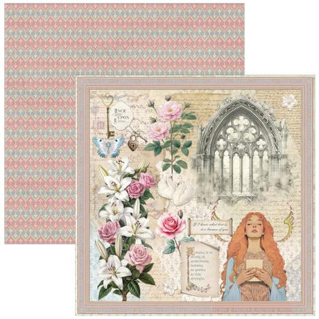 Ciao Bella Courtly Love 12x12 Inch Paper Pad (12pcs) (CBPM097) - Postage as per Actual