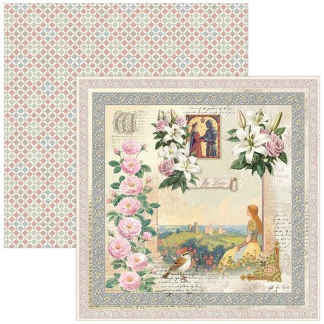 Ciao Bella Courtly Love 12x12 Inch Paper Pad (12pcs) (CBPM097) - Postage as per Actual