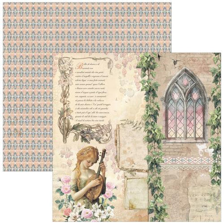 Ciao Bella Courtly Love 12x12 Inch Paper Pad (12pcs) (CBPM097) - Postage as per Actual