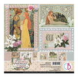 Ciao Bella Courtly Love 8x8 Inch Paper Pad (12pcs) (CBH097)