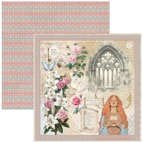 Ciao Bella Courtly Love 8x8 Inch Paper Pad (12pcs) (CBH097)