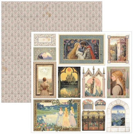 Ciao Bella Courtly Love 8x8 Inch Paper Pad (12pcs) (CBH097)
