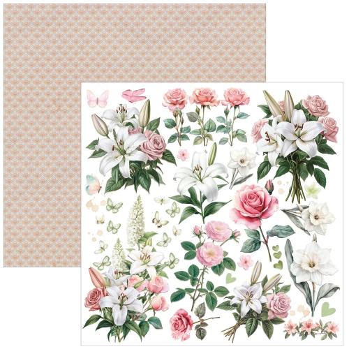Ciao Bella Courtly Love 8x8 Inch Paper Pad (12pcs) (CBH097)