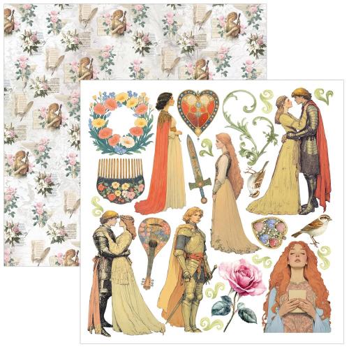 Ciao Bella Courtly Love 6x6 Inch Fussy Cut Pad (24pcs) (CBQE097)
