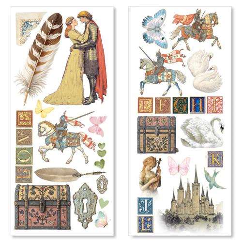 Ciao Bella Courtly Love Transparent Adhesive Sheets (5pcs) (CBI016)