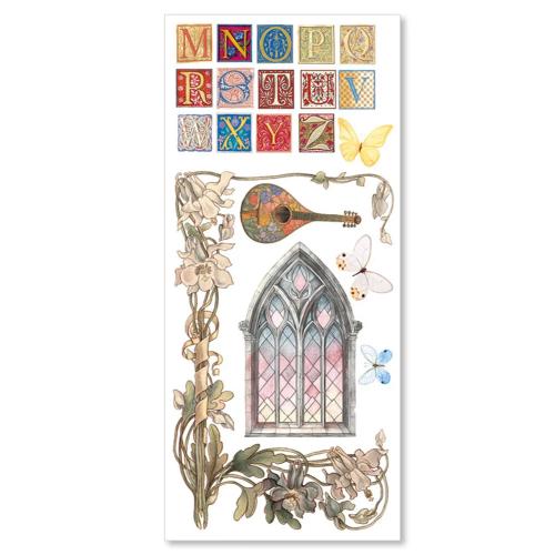 Ciao Bella Courtly Love Transparent Adhesive Sheets (5pcs) (CBI016)