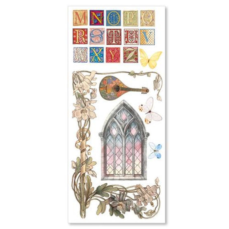 Ciao Bella Courtly Love Transparent Adhesive Sheets (5pcs) (CBI016)