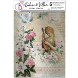 Ciao Bella Courtly Love A4 Deluxe Paper Silver & Vellum Dual Pack Mixed (6pcs) (CBX010)