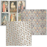 Ciao Bella Courtly Love 6x6 Inch Deluxe Paper Silver & Vellum Dual Pack Mixed (6pcs) (CBXQ010)