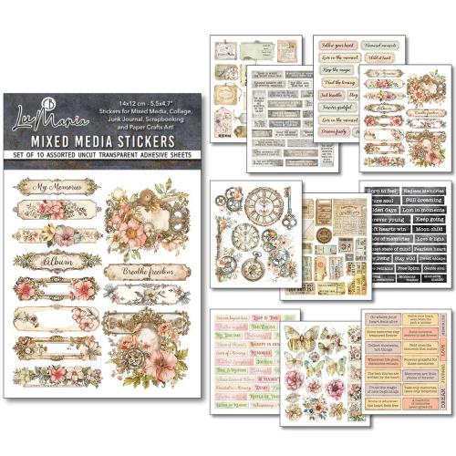 Ciao Bella Lost in Time Mixed Media Stickers (10pcs) (MB011)