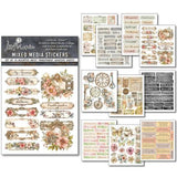 Ciao Bella Lost in Time Mixed Media Stickers (10pcs) (MB011)
