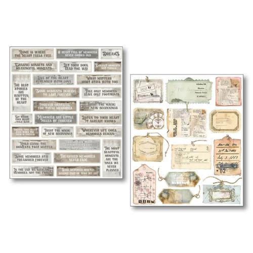 Ciao Bella Lost in Time Mixed Media Stickers (10pcs) (MB011)