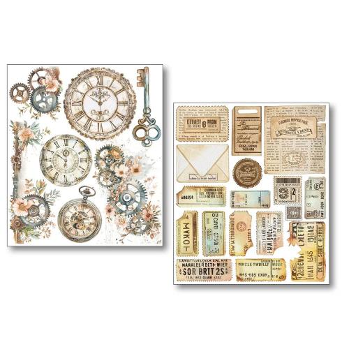 Ciao Bella Lost in Time Mixed Media Stickers (10pcs) (MB011)